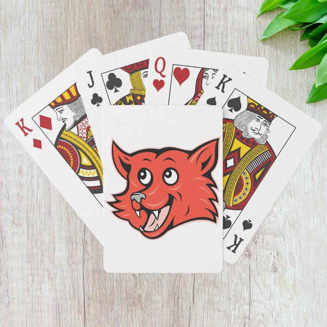 Red Fox Head Playing Cards (Creator Uploaded)