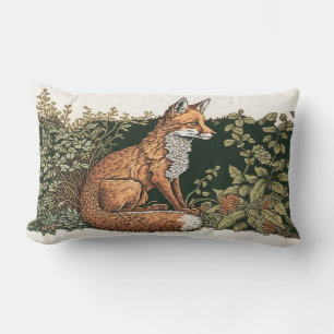 Red Fox in Forrest Lumbar Cushion
