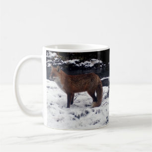 Red Fox in Snow Mug