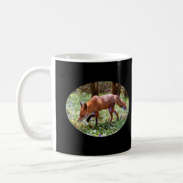 Red Fox in the Bluebells Mug (Left)