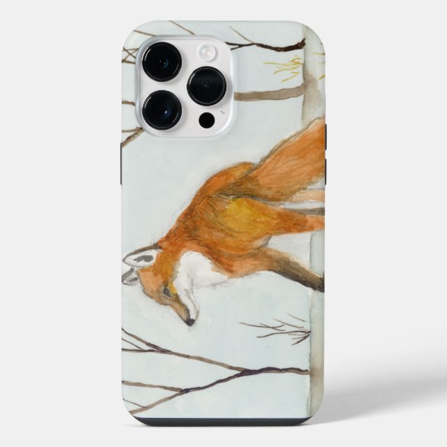 Red Fox iPhone Case (Back)