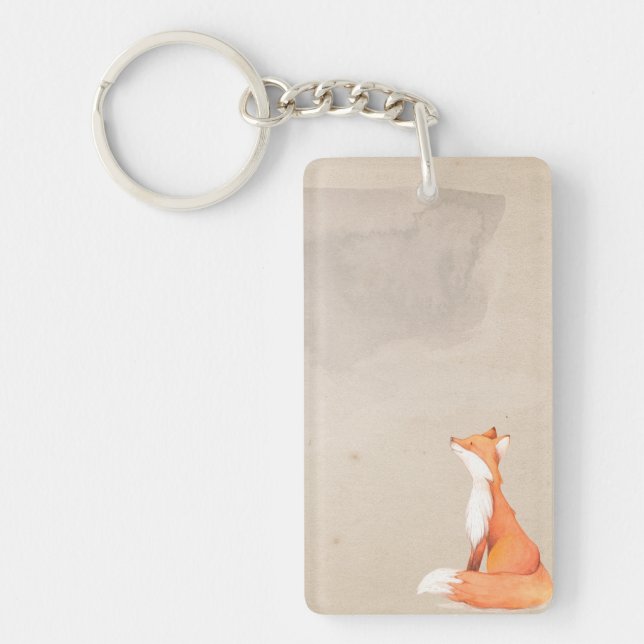 Red fox key ring (Front)