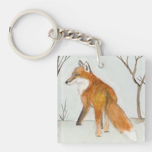 Red Fox Key Ring (Front)