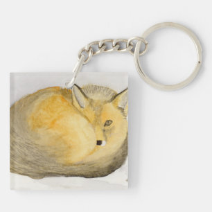 Red Fox Key Ring