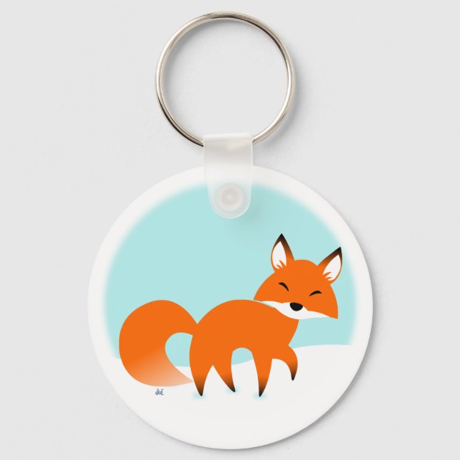 Red Fox Keychain (Front)