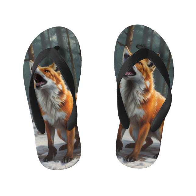Red Fox Kid's Thongs (Footbed)