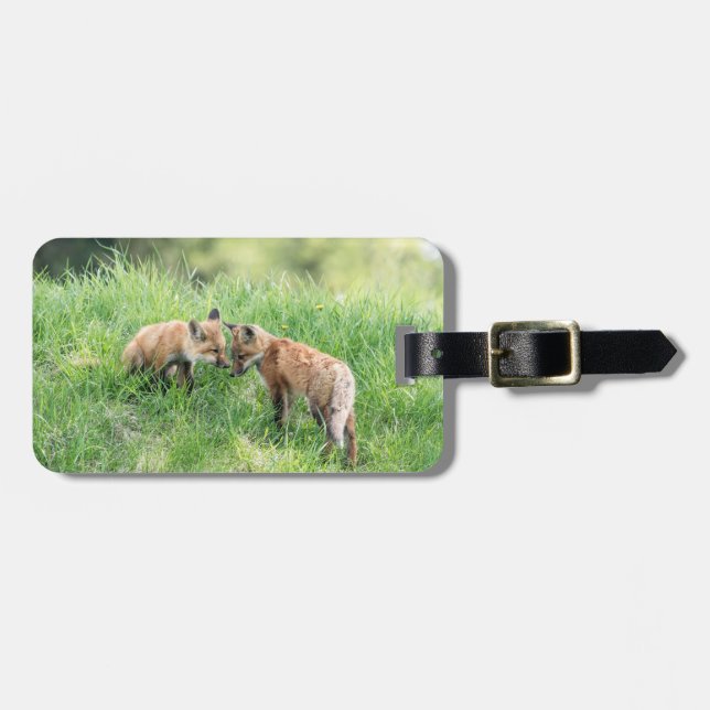Red Fox Kits Luggage Tag (Front Horizontal)