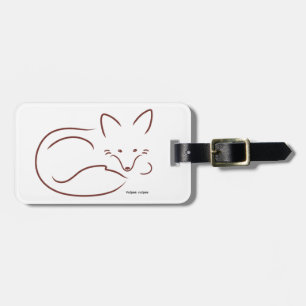 Red Fox Luggage Tag