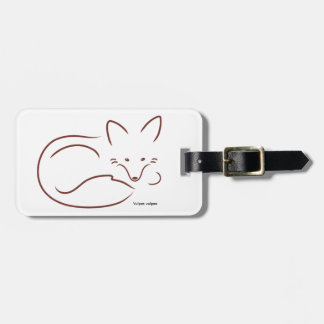 Red Fox Luggage Tag