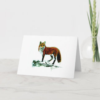 Red Fox Note card