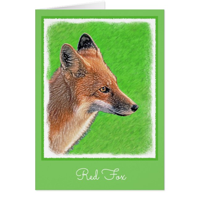 Red Fox Painting - Original Wildlife Art (Front)