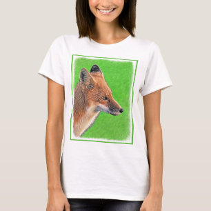 Red Fox Painting - Original Wildlife Art T-Shirt