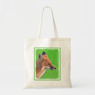 Red Fox Painting - Original Wildlife Art Tote Bag