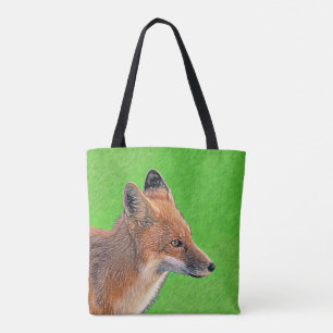 Red Fox Painting - Original Wildlife Art Tote Bag