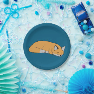 Red Fox Paper Plate