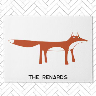 Red Fox Personalised Doormat