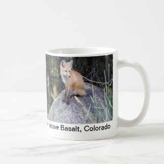 Red fox photo mug