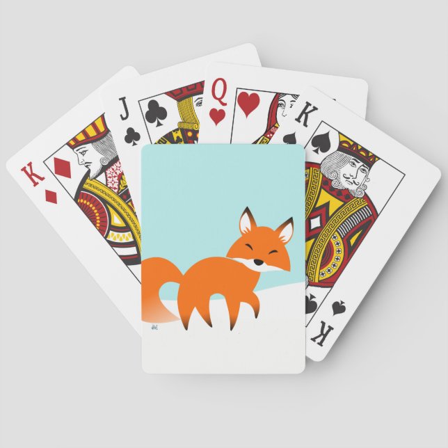 Red Fox Playing Cards (Back)