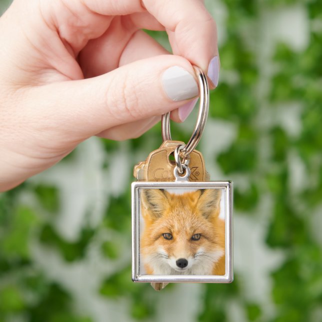 Red Fox Portrait Key Ring (Hand)