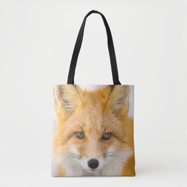 Red Fox Portrait Tote Bag (Front)