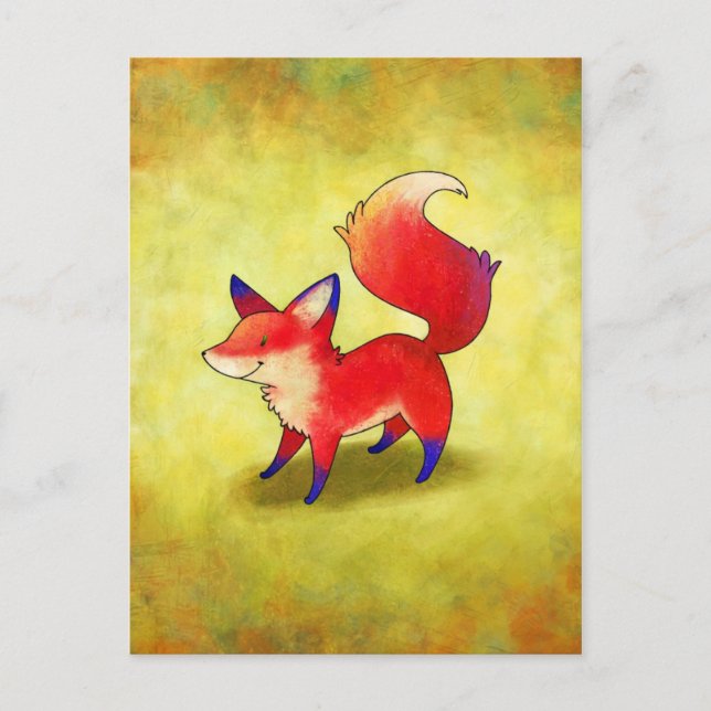 Red Fox Postcard (Front)