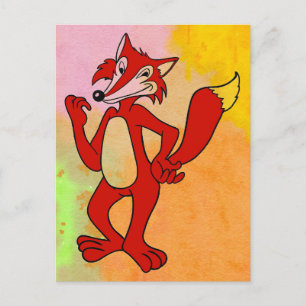 Red Fox Postcard