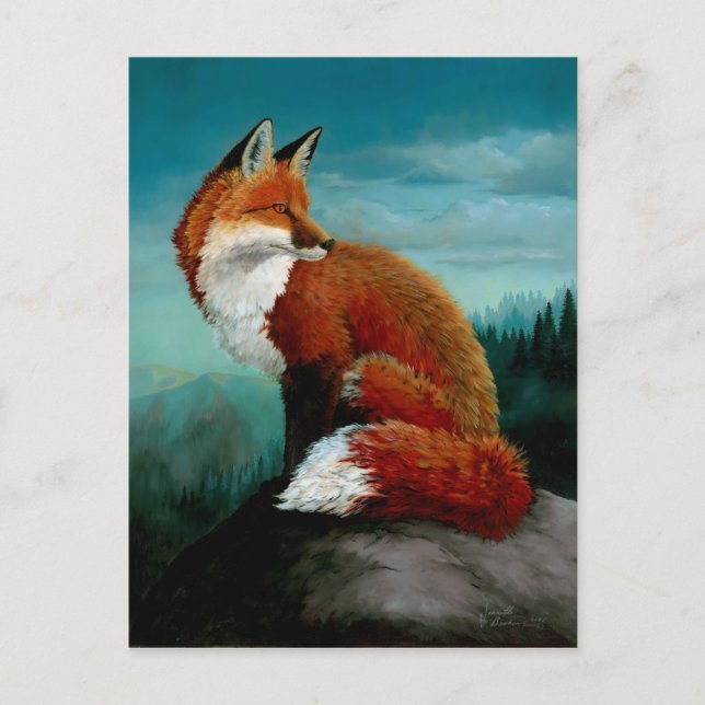 Red Fox Postcards (Front)