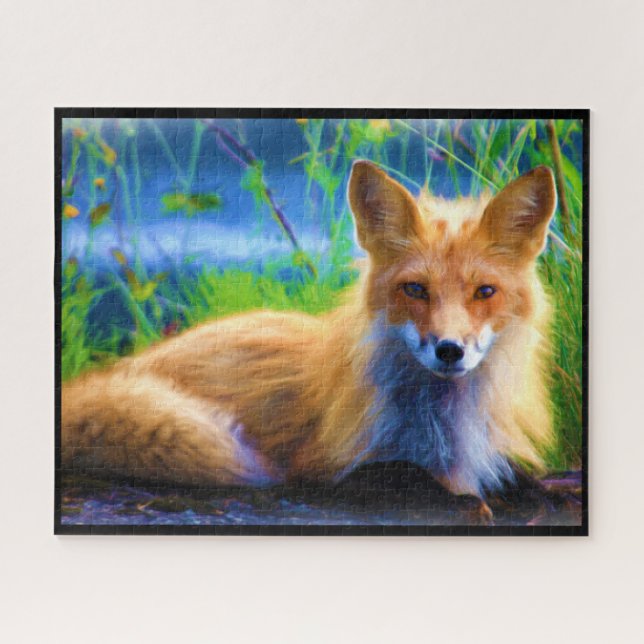 Red Fox | Scenic Animal Photo Jigsaw Puzzle (Horizontal)