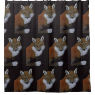 Red Fox Shower Curtain