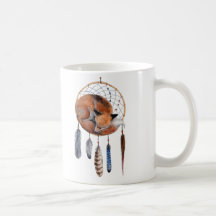 Red Fox Sleeping on Dreamcatcher