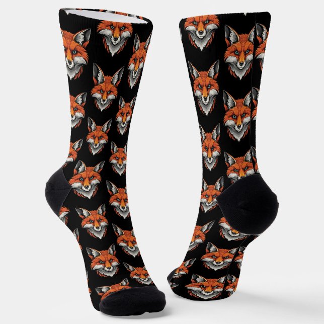 Red fox socks (Angled)