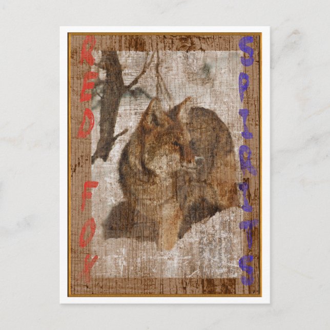 RED FOX SPIRITS POSTCARD (Front)
