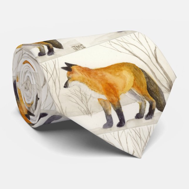 Red Fox Tie (Rolled)