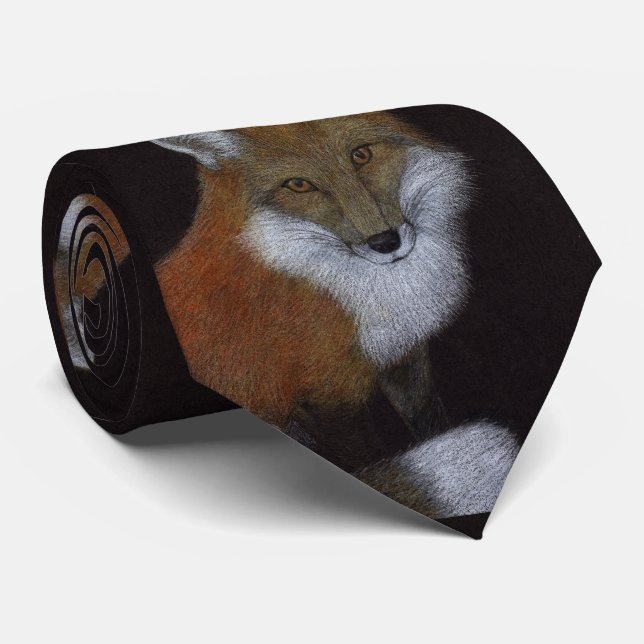 Red Fox Tie (Rolled)