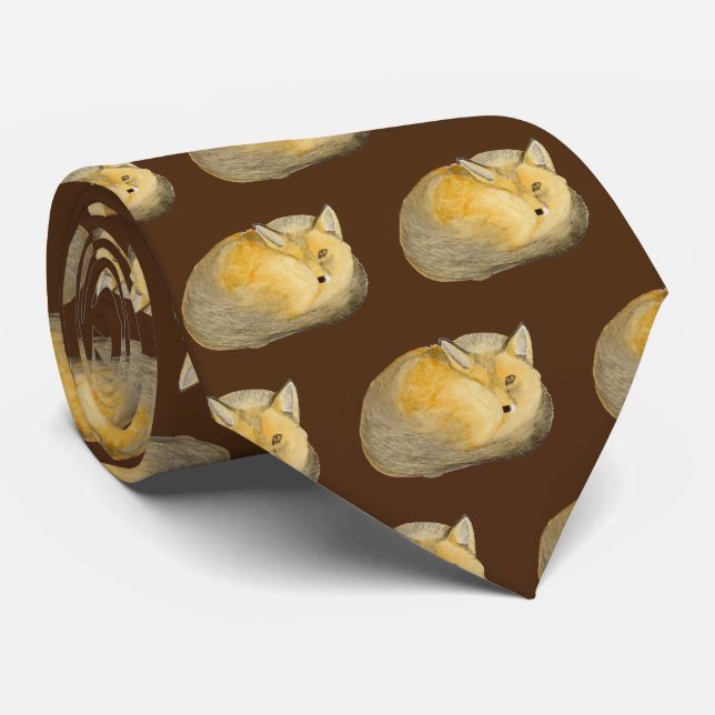 Red Fox Tie (Rolled)