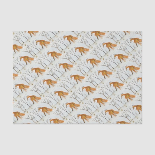 Red Fox Tissue Paper (Front)