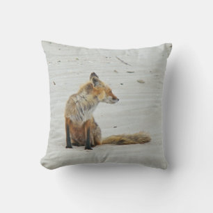 Red Fox Vixen - Island Beach State Park - NJ Cushion