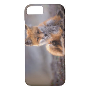 red fox, Vulpes vulpes, pup scratching itself, iPhone 8/7 Case