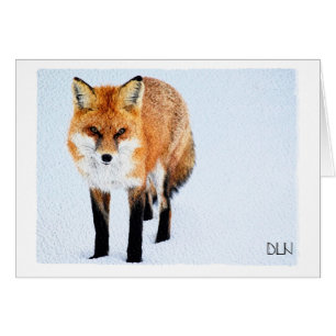 Red Fox/Wildlife Art/Watercolor Look