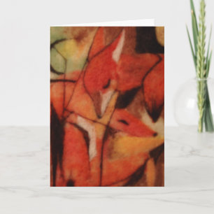 Red Foxes Card