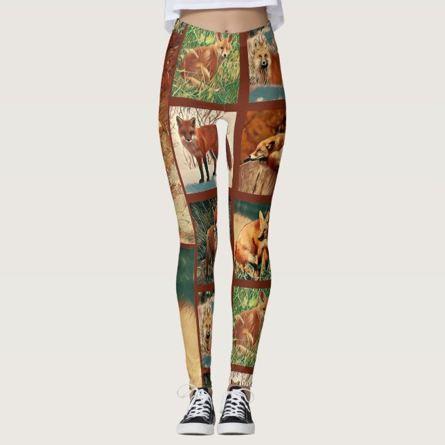 Red Foxes Leggings (Front)