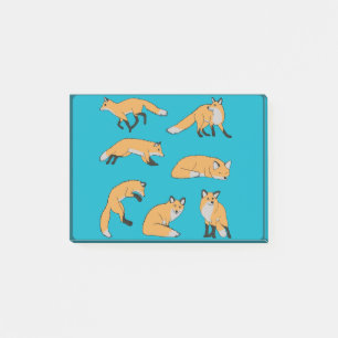 Red Foxes Post-it Notes