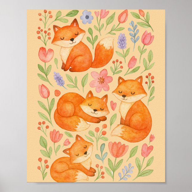Red Foxes                                          Poster (Front)