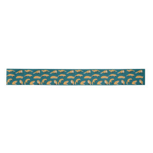 Red Foxes Satin Ribbon