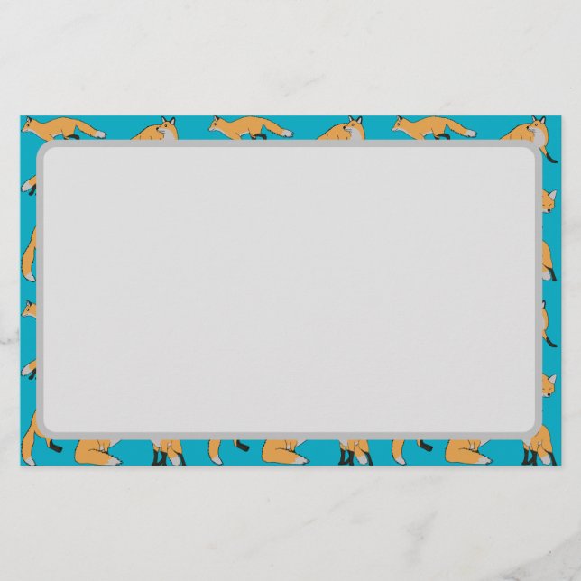 Red Foxes Stationery (Front)