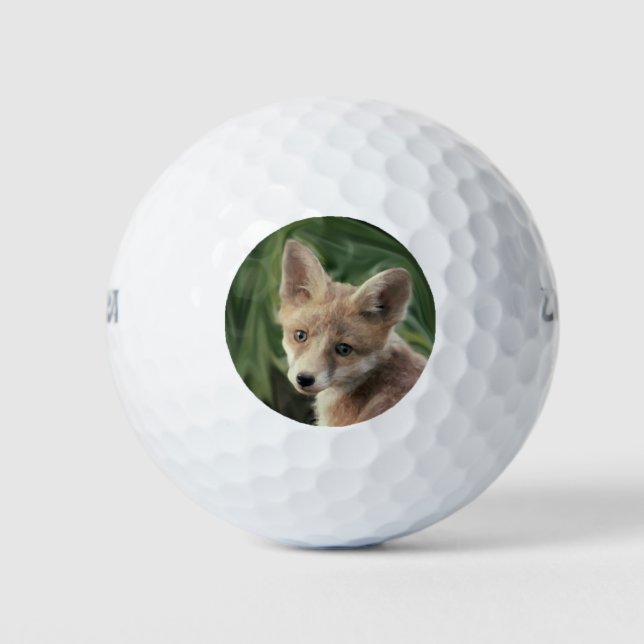 Red Foxy Photo Golf Balls (Front)