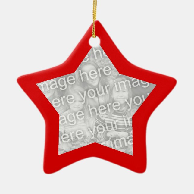 Red Frame Star Ornament (Front)