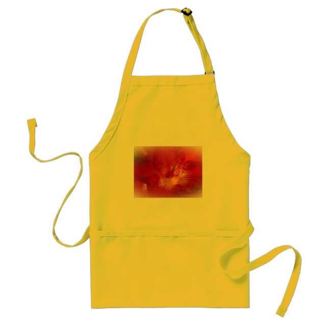 Red Freesia Flower Items Standard Apron (Front)