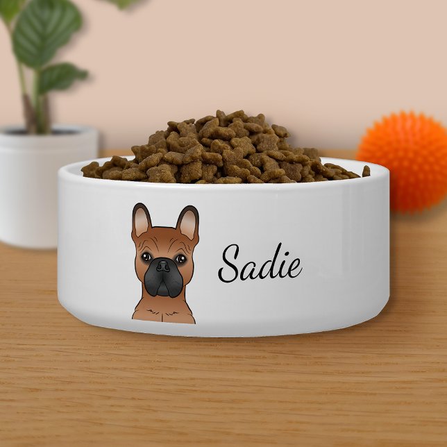 Red French Bulldog / Frenchie Cartoon Dog & Name (Creator Uploaded)