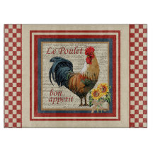Red French Country Rooster Le Poulet
